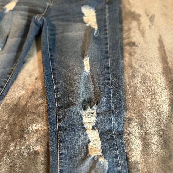 Aero High Rise Stretchy Denim Jeggings Size 4 - Picture 7 of 9